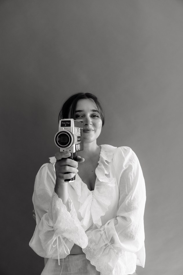 Tessa Flower with her camera